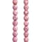 Pink Czech Glass Faceted Round Beads, 6mm by Bead Landing&#x2122;